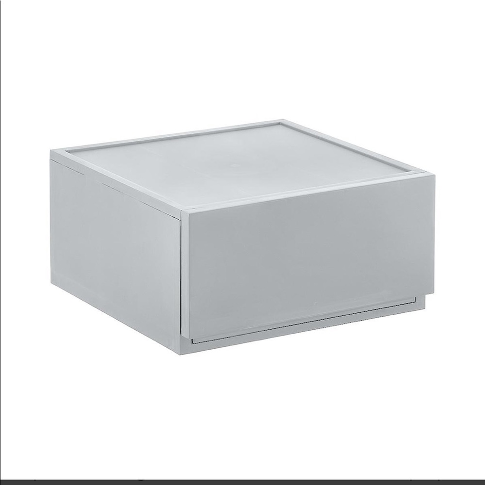 Gray Opaque Modular Stackable Drawer